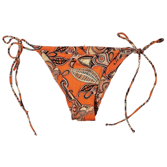 A.L.C Amina High-Cut Bikini Bottom XS Citrus Orange Vacation NWT 🍊 - Picture 1 of 3